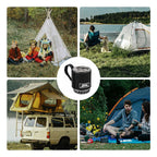 TrailFlame Ultra-light BRS-61 Camping Stove with Integrated Heat Storage Pot | Outdoor Gas Stove for Trekking & Backpacking