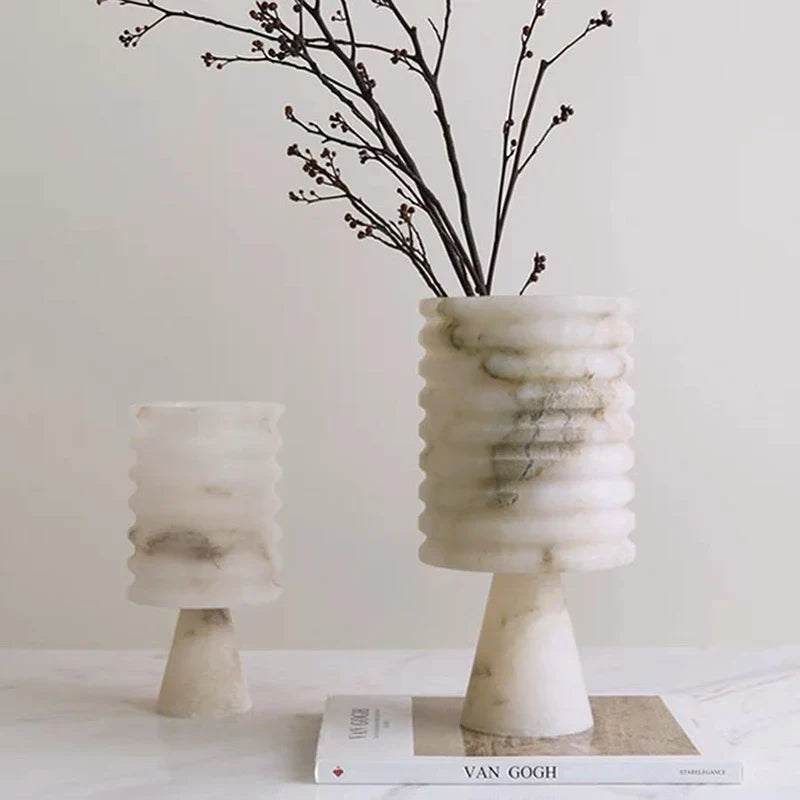 White Onyx Flower Vase