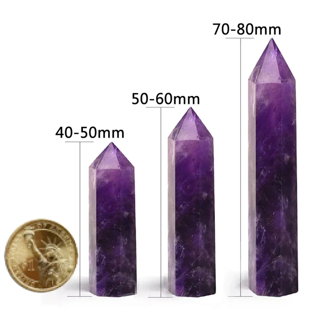 Crystal Obelisk Elaria | Natural Stone Healing Stone | For Meditation & Reiki | 4–8 cm