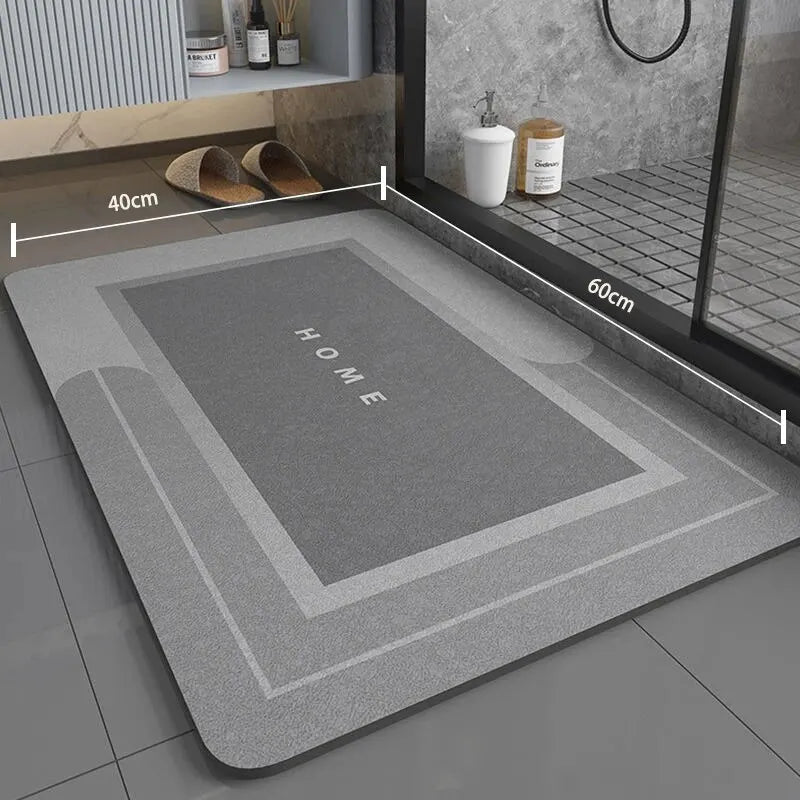Non-Slip Bath Mat, Quick-Drying Microfiber, 40 x 60 cm