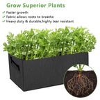 Foldable storage box made of felt for plants with handles