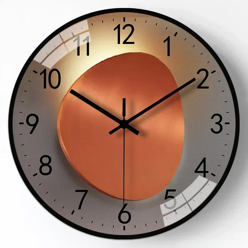 SilentTime - Digital Wall Clock in Classic Style - 8 Inch