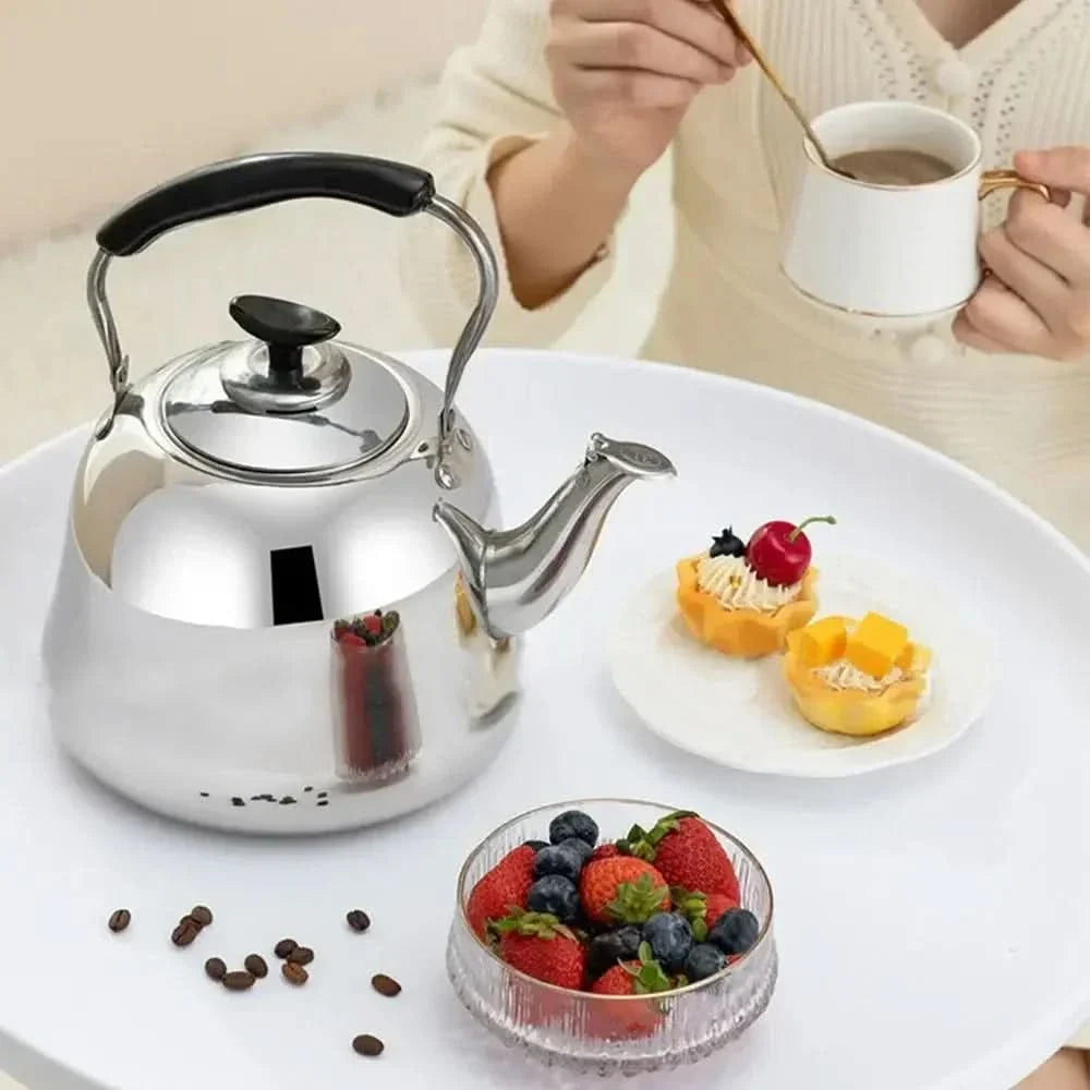Stainless Steel Stovetop Kettle – Whistling Tea Kettle