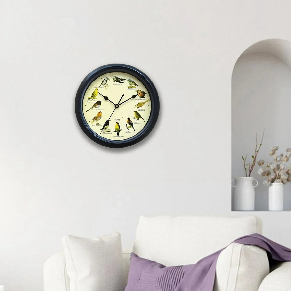 BirdSong Clock – 10 Inch Wall Clock for Stylish Interior