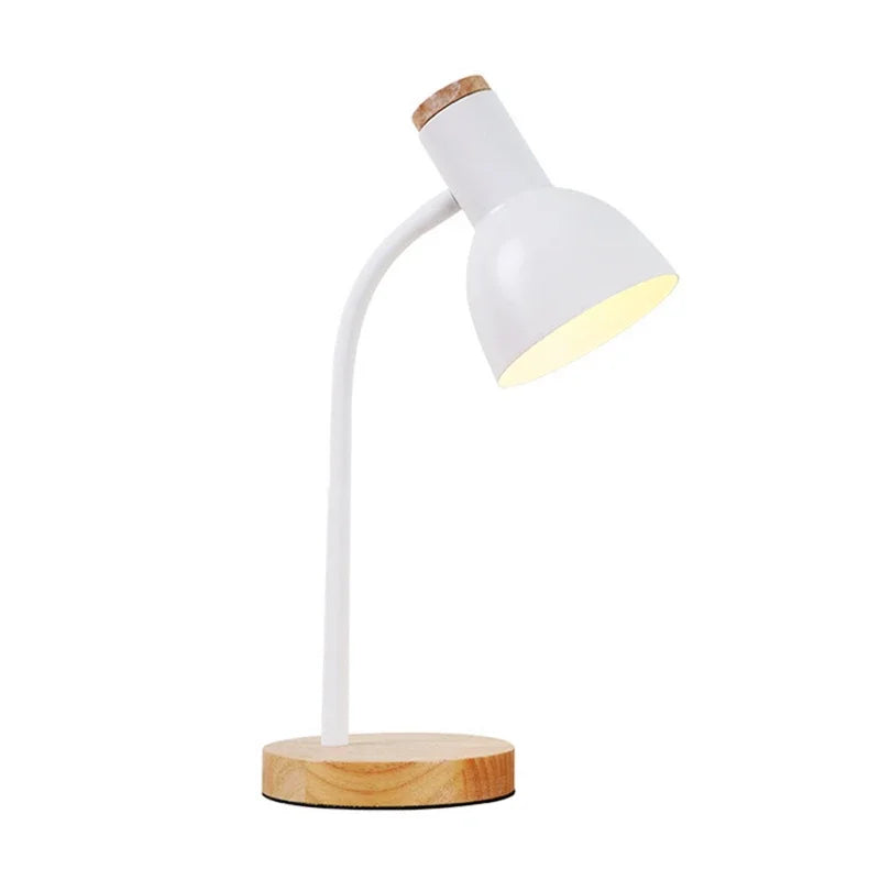 Autumn and Winter Lighting | Nordic Creative Wood Art Iron LED Desk Lamp - Moxie