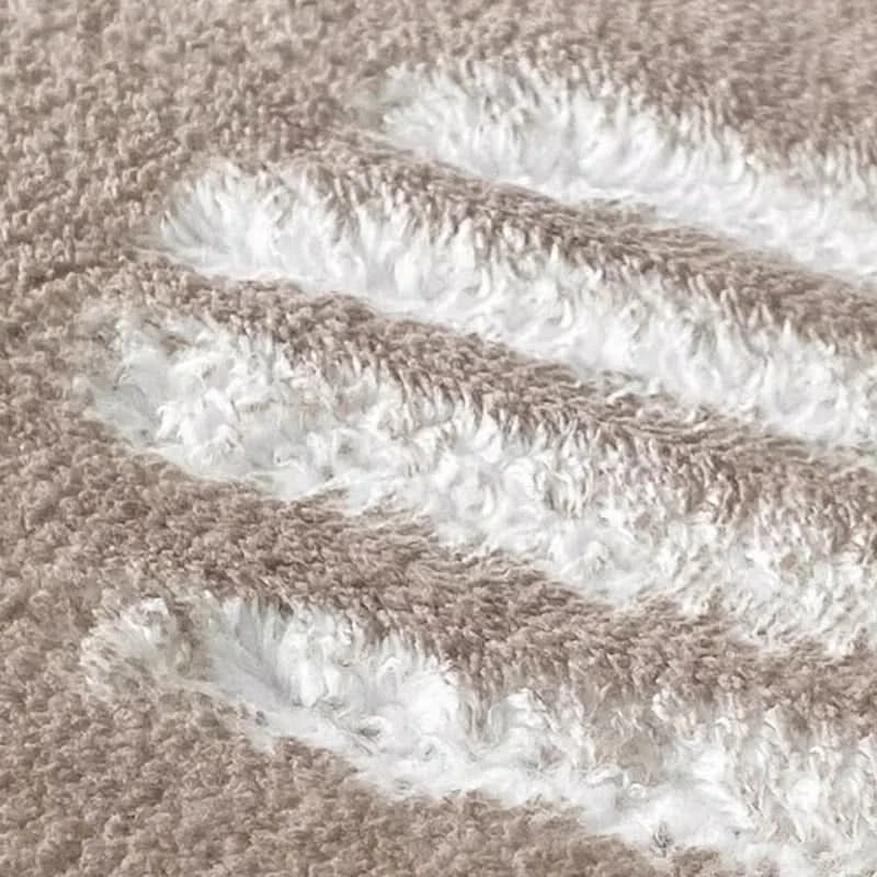 Modern Irregular Plush Rug for Living Room and Bedroom
