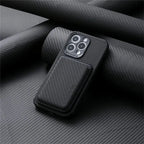 MagSafe Wallet Phone Case with Carbon Fiber Protection