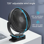 AerisClip Battery Fan | 360° Rotation | 10000mAh | With Clip & USB-C
