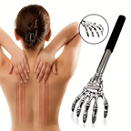 Stainless Steel Telescoping Back Scratcher and Massager for People and Pets