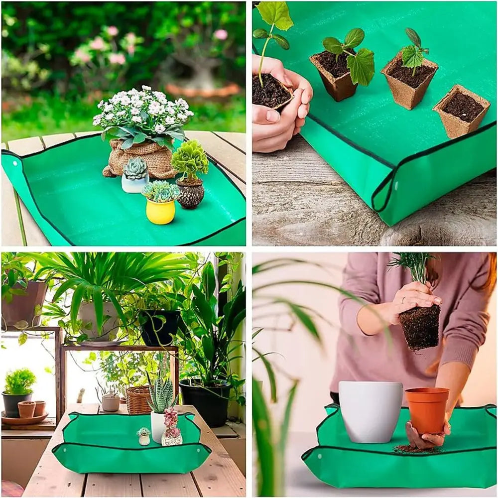 Gardening Soil Tray Reusable Portable Mat