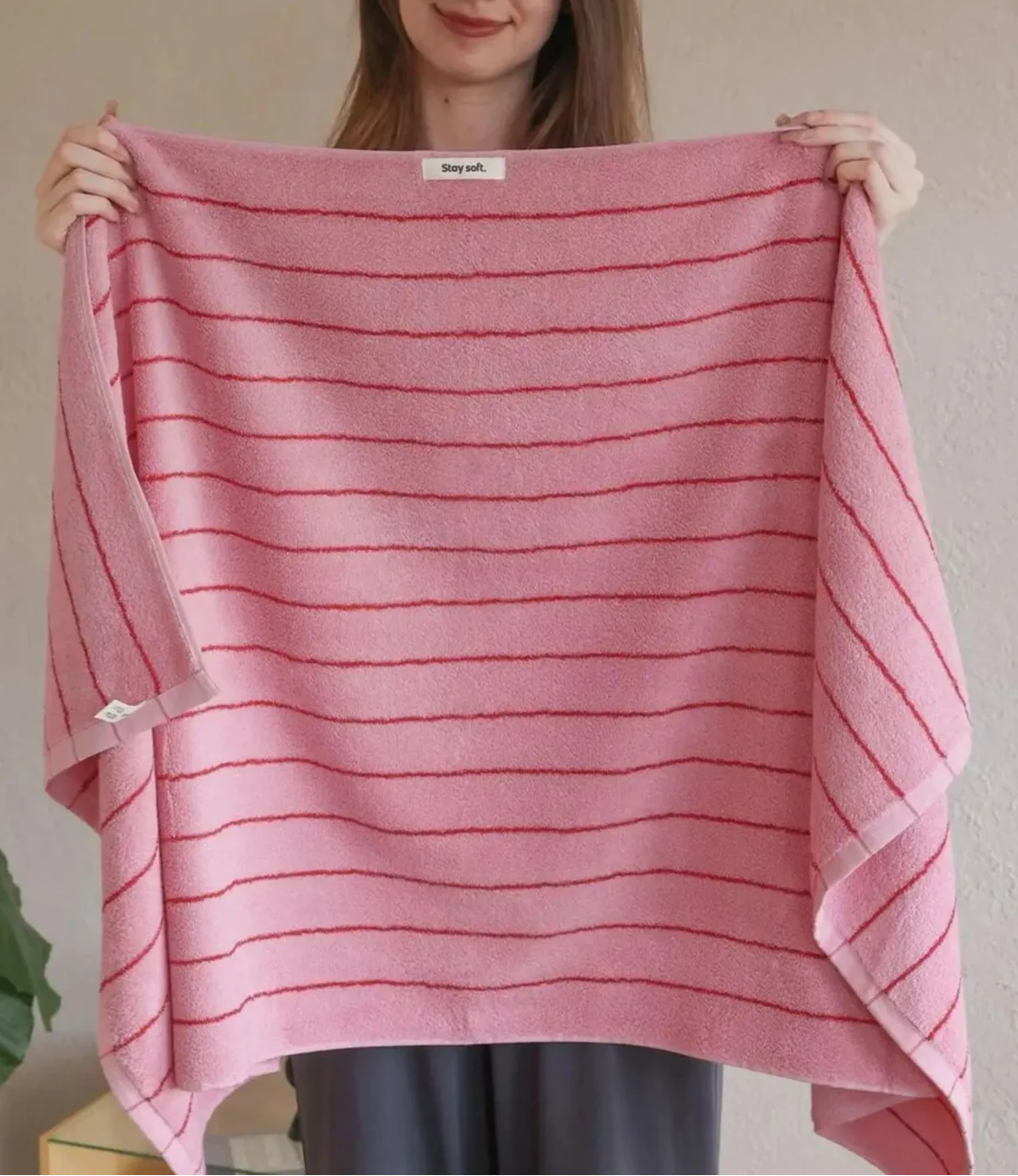 Retro Striped Pure Cotton Towels – Soft & Absorbent