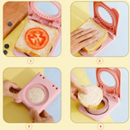 Crustless Sandwich Cutter & Sealer | ToastyPress Kitchen Tool | Compact Lunchbox Maker