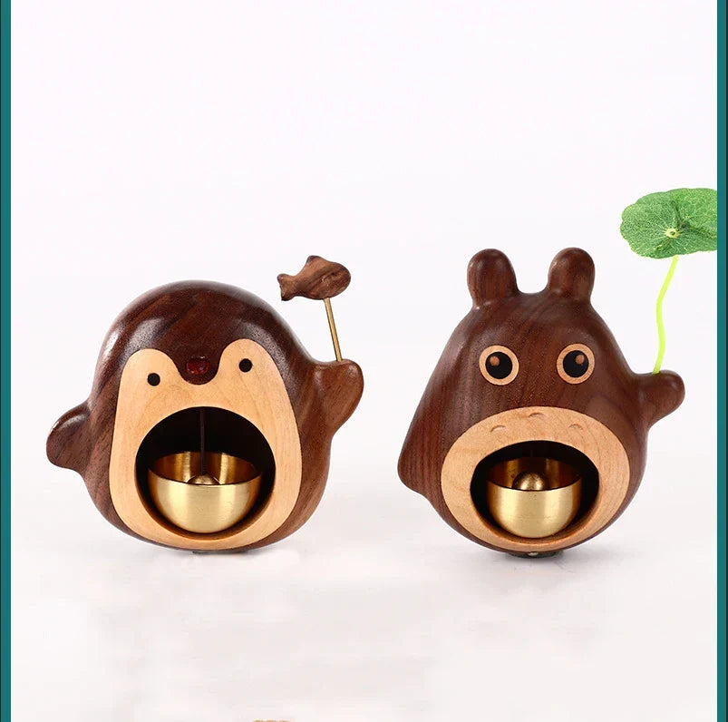 Wooden Penguin Cute Doorbell