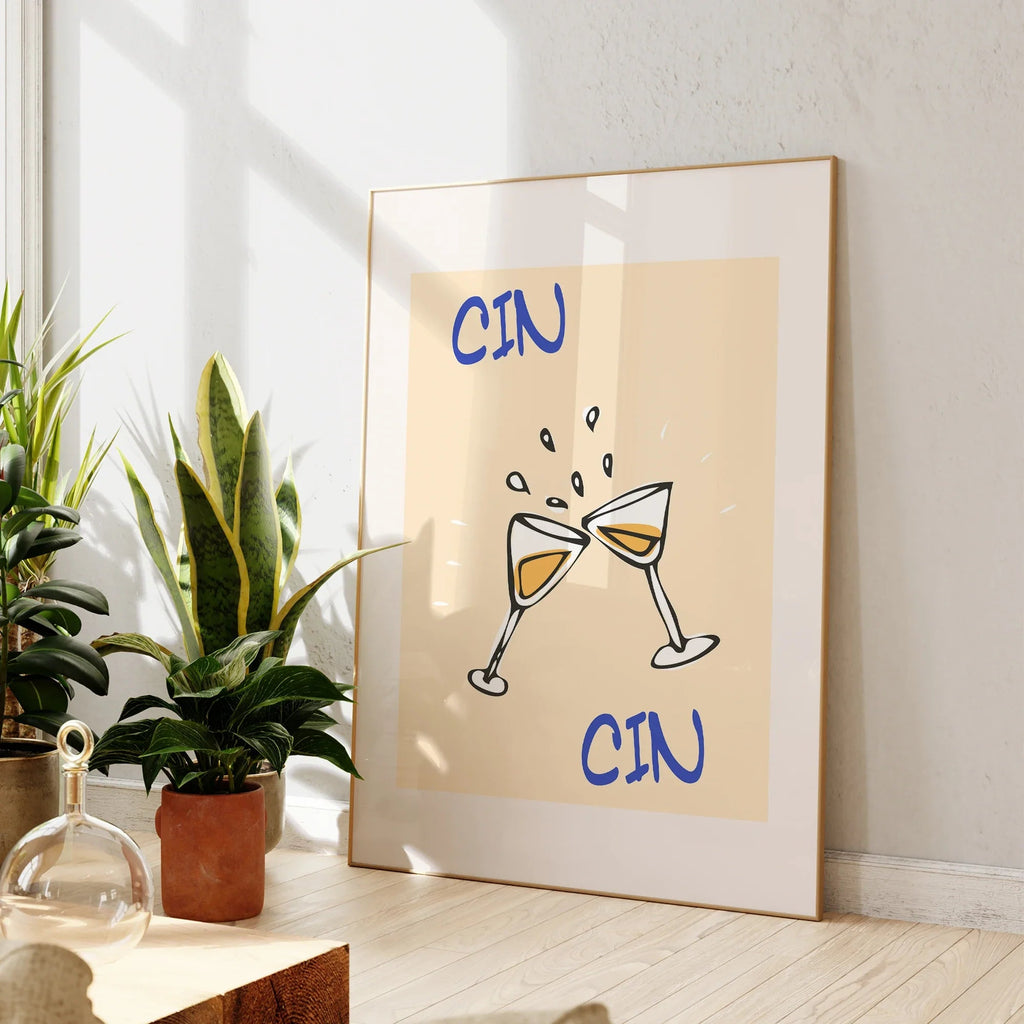 Cin Cin Wall Art – Retro Moderno Cocktail Decor