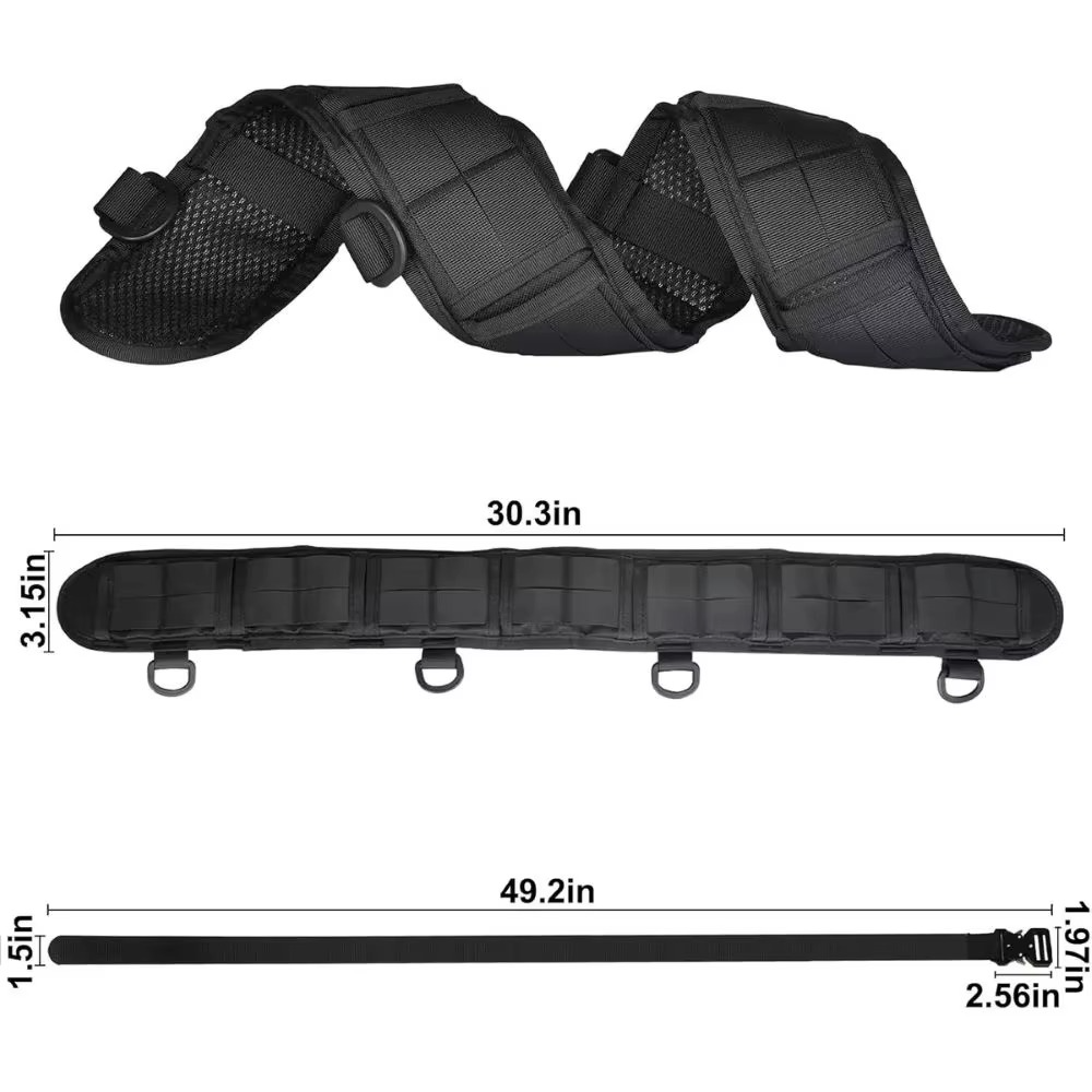 Outdoor Tactical Belt, Multi Functional Nylon Training Belt Set