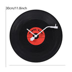 Musical Vinyl Record Wall Clock