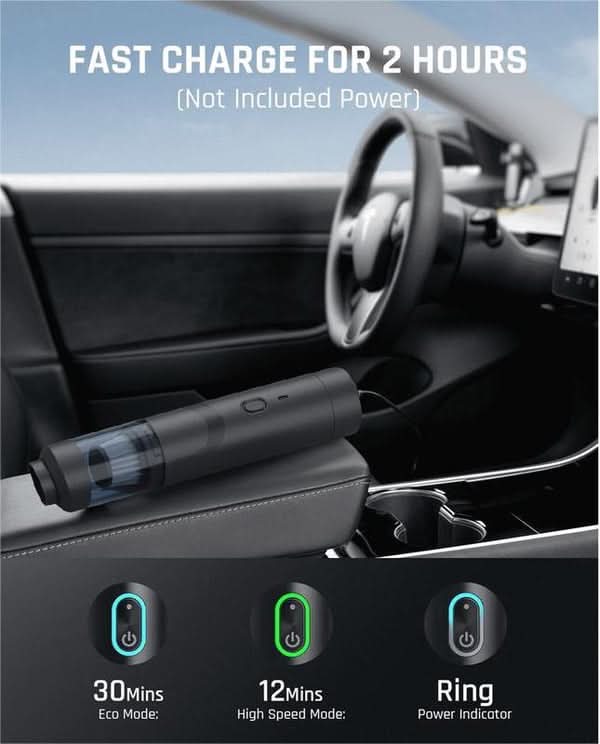 Cordless Handheld Vacuum Cleaner for Effortless Car & Household Cleaning