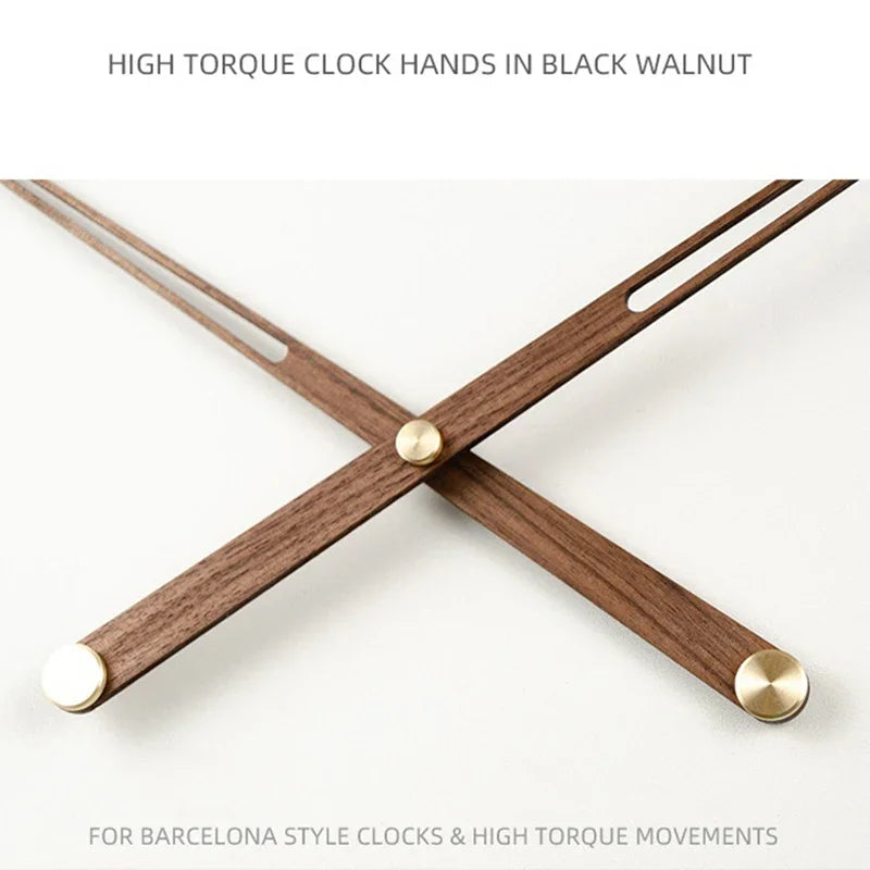 WoodSphere Clock - Large DIY Wall Clock with Walnut Wood