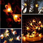Enchanting Solar-Powered Bee String Lights with Multiple Modes