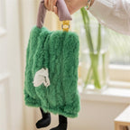 Furry Colourful Tissue Holder