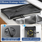 Dish Drying Rack with Drainboard & Large Cutlery Holder – Nova