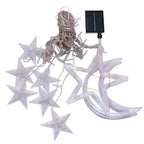 Solar Moon Star Lamp LED String Lights Decoration