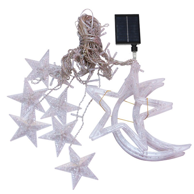 Solar Moon Star Lamp LED String Lights Decoration