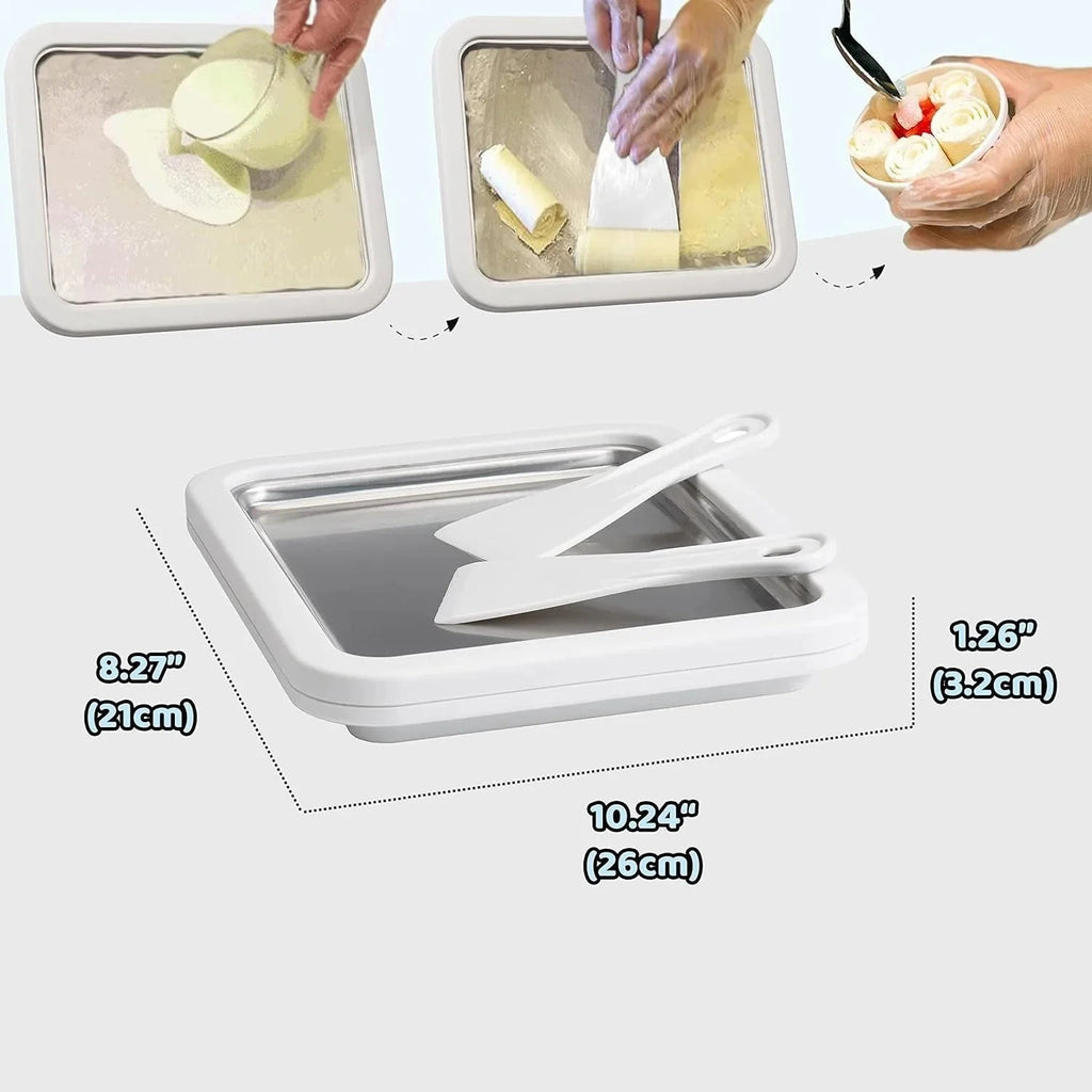 Mini ice roll plate for home