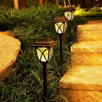 2-Pack Solar-Powered LED Garden Lights for Pathway and Landscape