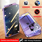 Invisible Shield Full Cover Anti-Peep Privacy Magnetic Phone Case