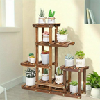 Adjustable 9-Tier Corner Plant Display Stand