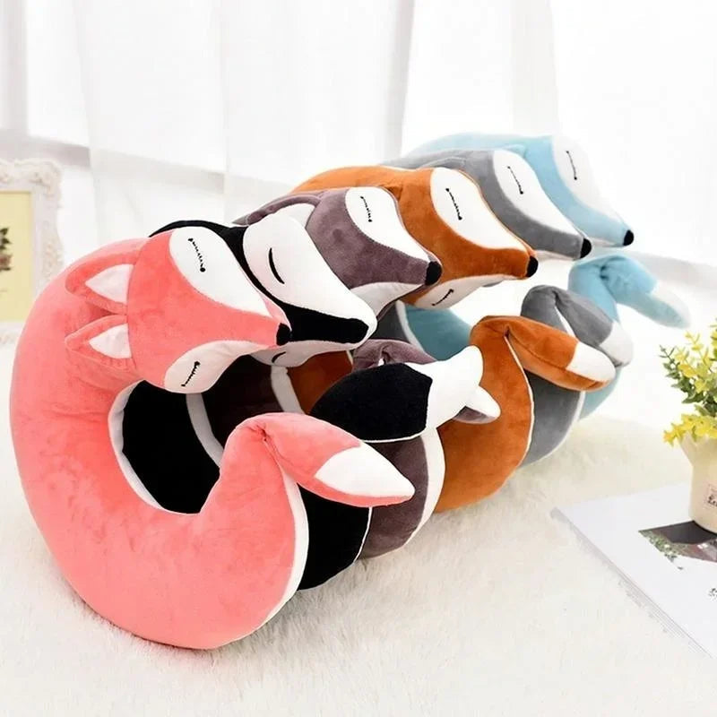 FoxyRest Neck Pillow | Cuddly Travel Companion | Cute Fox Design