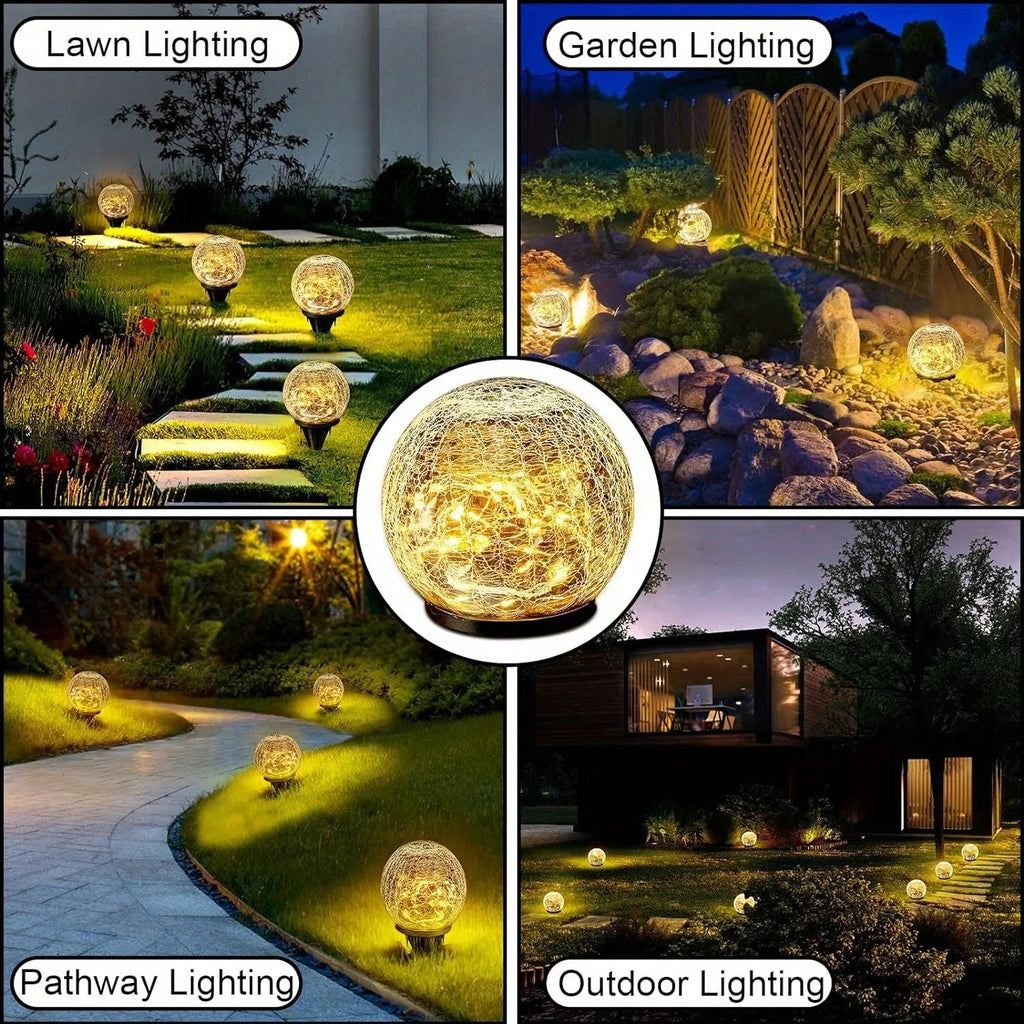 Solar-Powered Glass Ball Magical Garden Light