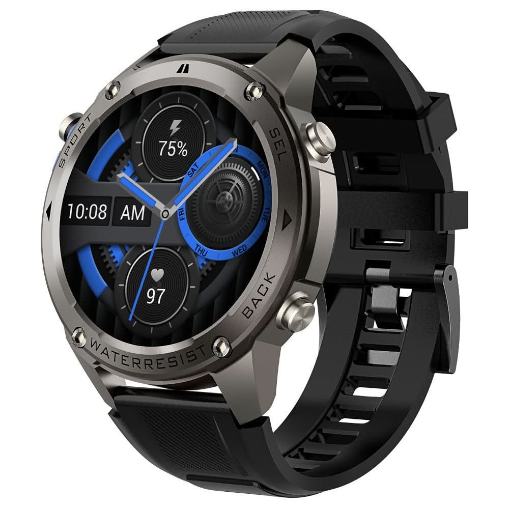 Outdoor smartwatch with GPS, compass & health monitoring