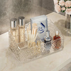 Make-up Organizer Box ClaryLux | Water Wave Design | Large Capacity | Open Trapezoidal Shape