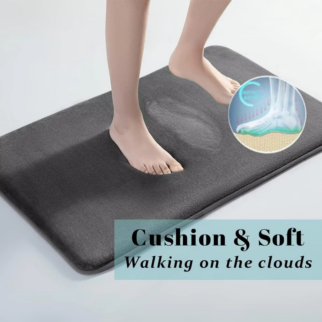 Ultra-Absorbent, Anti-Slip Luxurious Coral Velvet Bath Mat