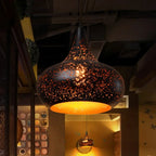 Vintage Iron Pendant Lamp in Scandinavian Retro Loft Style