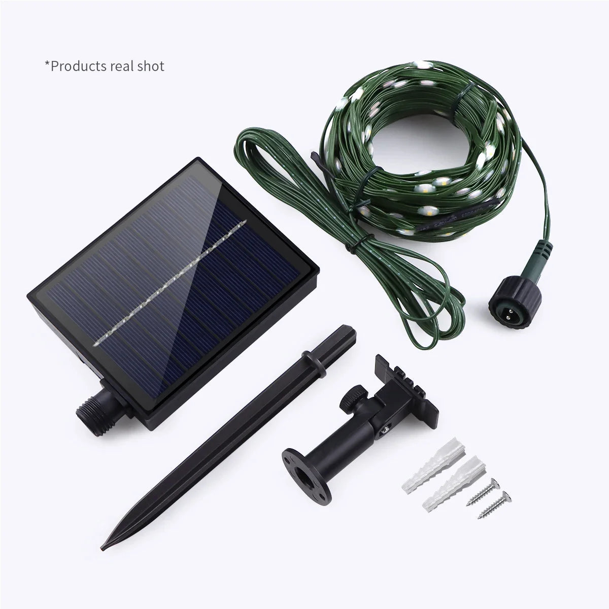 Solar String Lights 100M LumiSol ProLine | 8 Modes | IP65 Waterproof | Extra Bright LEDs | Remote Control & Fast Charging | For Garden, Wedding & Christmas