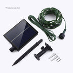 Solar String Lights 100M LumiSol ProLine | 8 Modes | IP65 Waterproof | Extra Bright LEDs | Remote Control & Quick Charge | For Garden, Wedding & Christmas