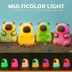 CappyGlow Night Light | Silicone | Warm White & RGB | Dimmable | Rechargeable | 12 x 9 x 11 cm