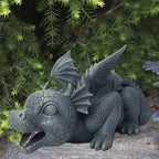 Water spraying dragon statue made of resin Weatherproof Realistic water spray scenes resin garden decoration
