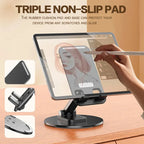 No Slip Rotating Foldable Metal Tablet Phone Stand