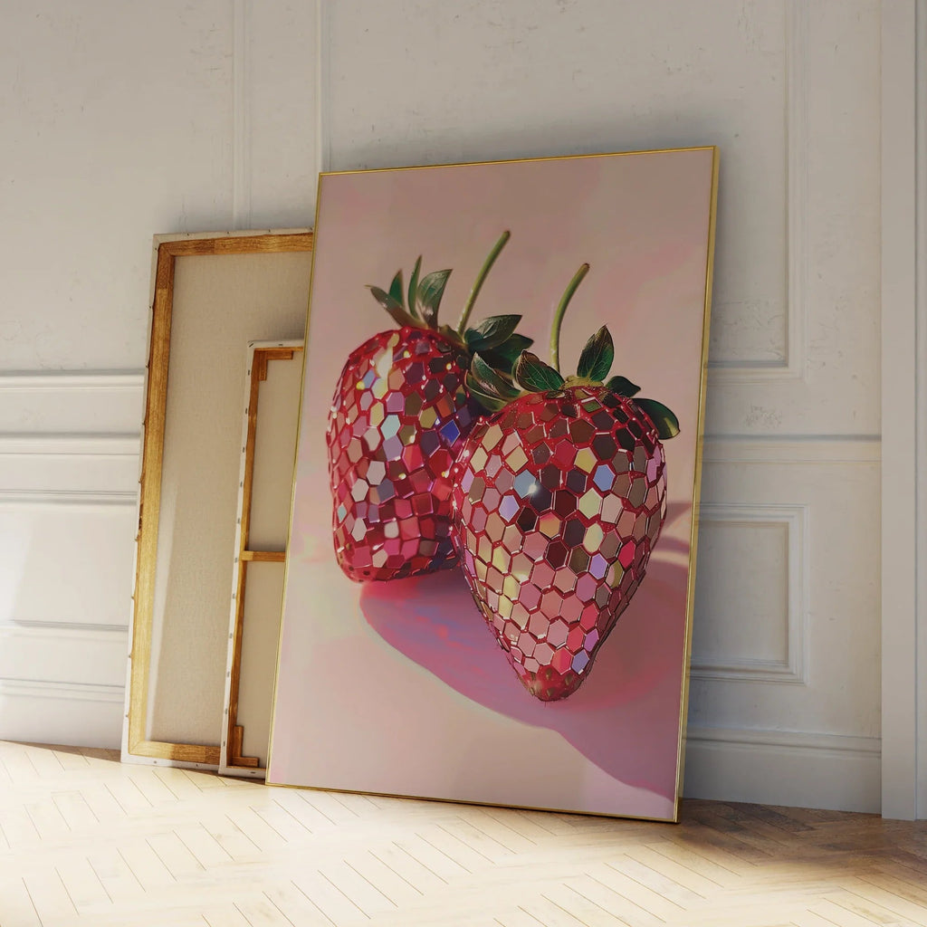 Disco Strawberry Wall Art