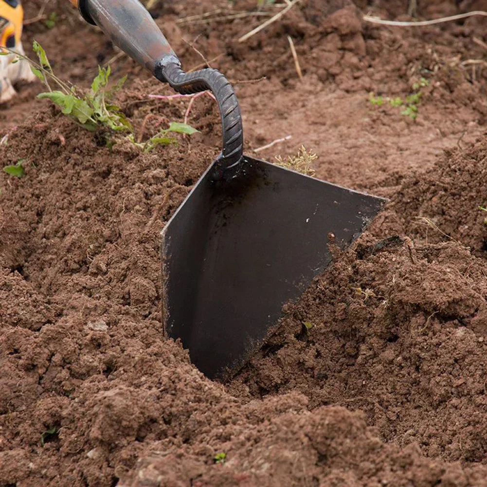 RootRaptor Triangle Hoe | Forged Manganese Steel | Sharp & Ergonomic | For Weeding & Seed Furrows