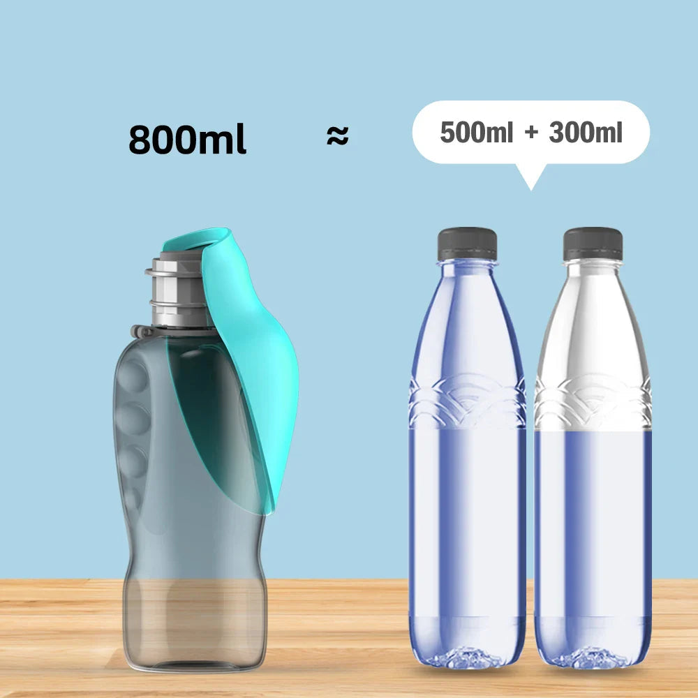 Outdoor water bottle for dogs leak-proof