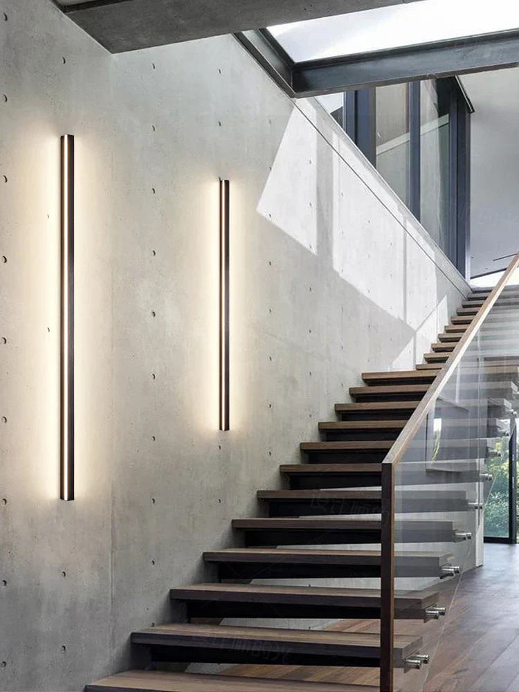 NeroEdge SleekLine Waterproof LED Wall Light – Modern Outdoor Lamp in Black