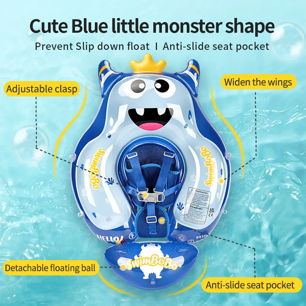 Baby swimming ring AquaBear | Safe swimming fun for babies | For 6–36 months | Environmentally friendly PVC