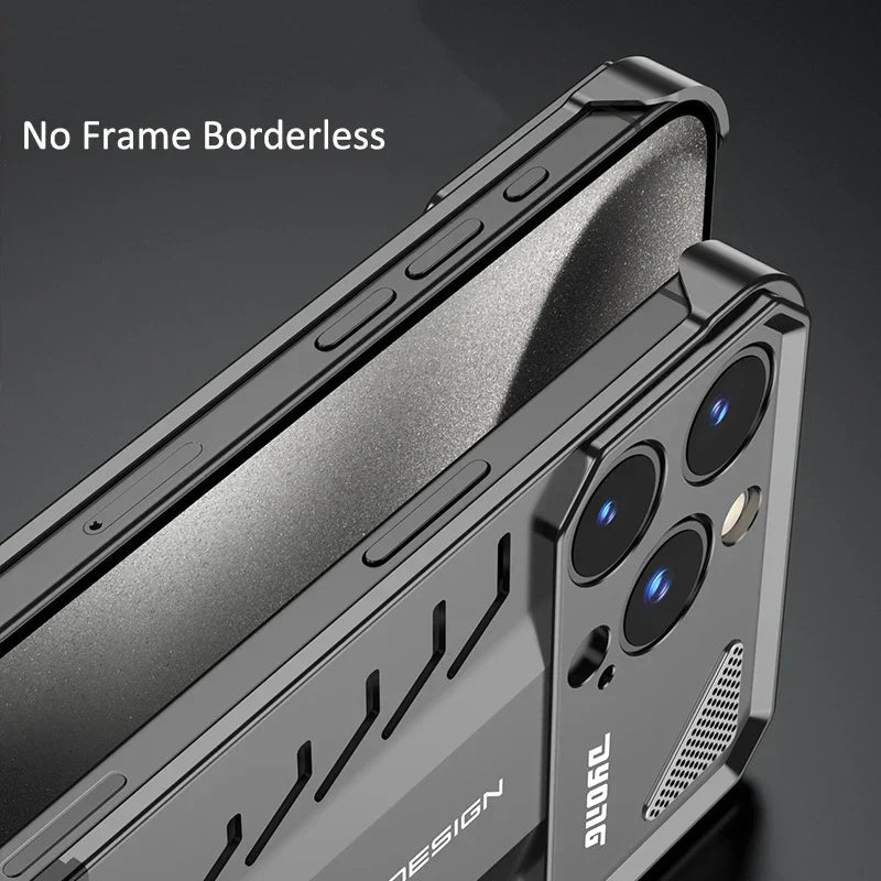 Aluminum Alloy iPhone Case with 1.5 mm Matte Finish and Raised Edges