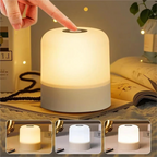 Color Changing Touch Table Lamp With Remote Control For Bedroom Or Living Room