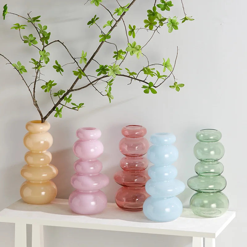 Glass Pebble Vase